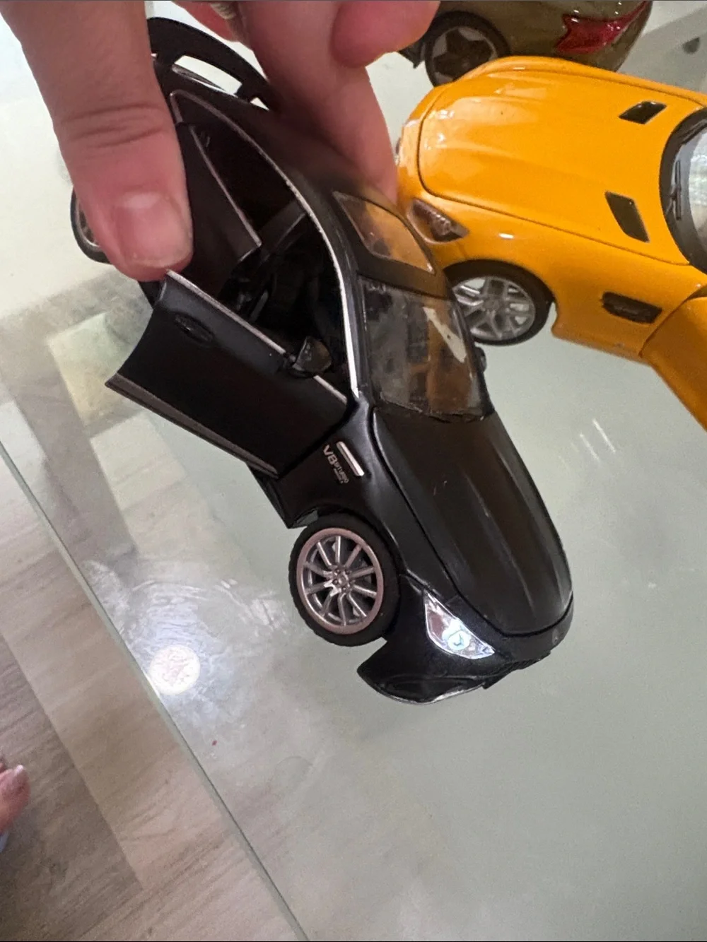 Mercedes and Audi toy cars